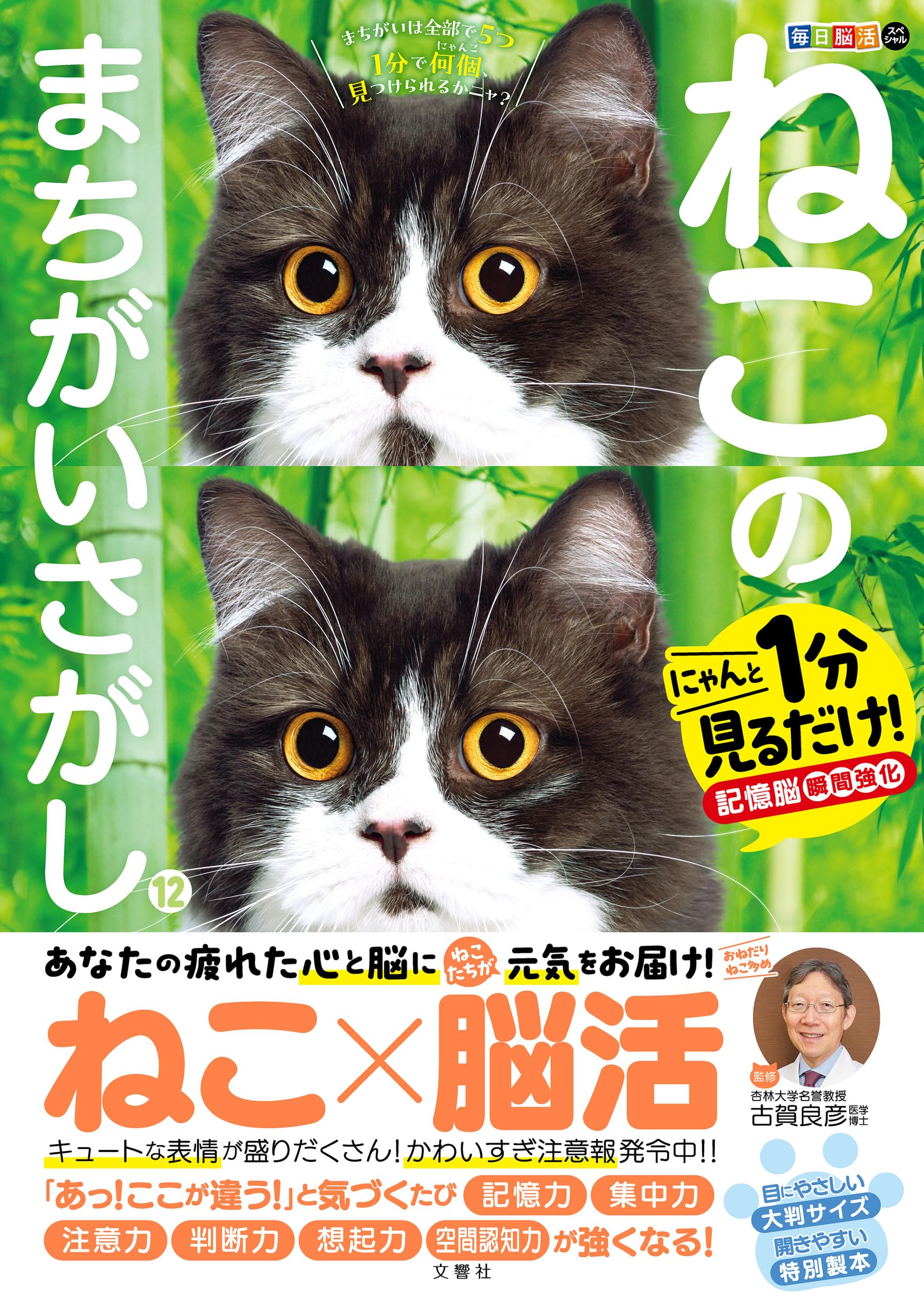 毎日脳活スペシャル ねこのまちがいさがし12 にゃんと1分見るだけ